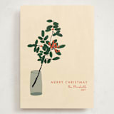 "Berries" - Holiday Cards in Champagne by Joanna Rosado - Front