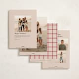 "With Flourish" - Holiday Cards in Rosy Cheeks by Kate Ahn - Back of Card Options