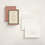 "gingham layers" - Holiday Cards in Cranberry by Ellen Schlegelmilch - Assembled