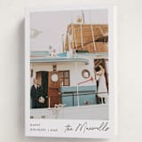 "Scripted Penmanship Frame" - Holiday Cards in Snow by Jackie Crawford - Folded Card