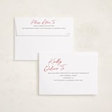 "Scripted Penmanship Frame" - Holiday Cards in Snow by Jackie Crawford - FREE Recipient Addressing