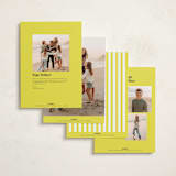 "Bright and Cheery" - Holiday Cards in Lemon by Jenna Holcomb - Back of Card Options