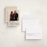 "Merry Stack" - Holiday Cards in Eggnog by Ekko Studio - Assembled
