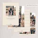 "Light and life to all" - Holiday Cards in Vanilla by Lea Delaveris - Back of Card Options