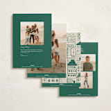"Festive Home" - Holiday Cards in Elf Shoes by Teju Reval - Back of Card Options