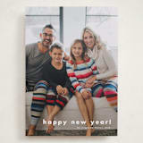 "Statement Year" - Holiday Cards in Snowball by Jessica Williams - Front