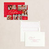 "Holiday Scrapbook" - Holiday Cards in Cherry by Jennifer Postorino - Assembled