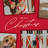"Holiday Scrapbook" - Holiday Cards in Cherry by Jennifer Postorino - Detail