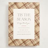 "Tis The Season Plaid" - Holiday Cards in Latte by Ashlee Townsend - Front