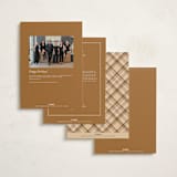 "Tis The Season Plaid" - Holiday Cards in Latte by Ashlee Townsend - Back of Card Options