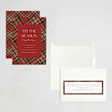"Tis The Season Plaid" - Holiday Cards in Poinsettia by Ashlee Townsend - Assembled