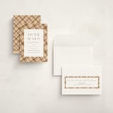 "Tis The Season Plaid" - Holiday Cards in Latte by Ashlee Townsend - Assembled