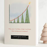 "Christmas Tree Chart" - Holiday Cards in Ivory by Becky Nimoy - Folded Card