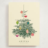 "Retro Tree" - Holiday Cards in Ivory by Baumbirdy - Front