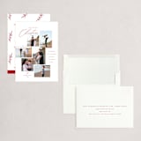 "Wrapped in Love" - Holiday Cards in Cranberry by Carolyn Nicks - Assembled