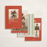 "Holiday Three" - Holiday Cards in Confetti by Pixel and Hank - Back of Card Options
