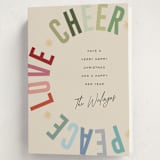"Holiday Three" - Holiday Cards in Confetti by Pixel and Hank - Folded Card