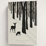 "All Is Calm" - Holiday Cards in Coal by itsjensworld - Folded Card