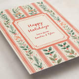 "Festive Stripes" - Holiday Cards in Cherry by Elly - Detail