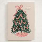 "merry christmas tree" - Holiday Cards in Winter Rose by Lori Wemple - Front