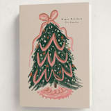 "merry christmas tree" - Holiday Cards in Winter Rose by Lori Wemple - Folded Card