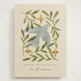 "Finding the Light" - Holiday Cards in Cream by Amy Kross - Front