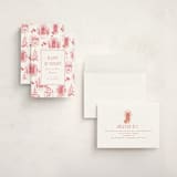 "holiday home toile" - Holiday Cards in Peppermint by Rebecca Durflinger - Assembled