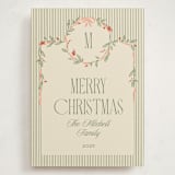 "Wreath Frame" - Holiday Cards in Cream by Robert and Stella - Front