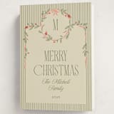 "Wreath Frame" - Holiday Cards in Cream by Robert and Stella - Folded Card
