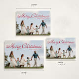 "Calligraphic" - Holiday Cards in Berry by Ellis - Formats Available