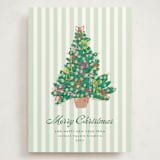 "Lobby Bow Tree" - Holiday Cards in Wintergreen by Erika Firm - Front