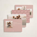 "Ribbonly Frame" - Holiday Cards in Blush by Itsy Belle Studio - Back of Card Options