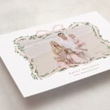 "Ribbonly Frame" - Holiday Cards in Blush by Itsy Belle Studio - Detail