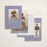 "simple wave" - Holiday Cards in Lilac by Sumak Studio - Back of Card Options