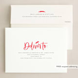 "Modern Merry Greeting" - Holiday Cards in Apple by Kristen Smith - FREE Recipient Addressing