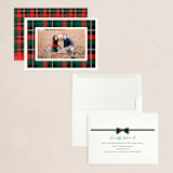 "Christmas Plaid" - Holiday Cards in Jolly by Hudson meet Rose - Assembled