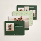 "cotillion" - Holiday Cards in Evergreen by Megan Davis - Back of Card Options