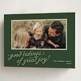 "cotillion" - Holiday Cards in Evergreen by Megan Davis - Folded Card