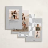 "Very Bold" - Holiday Cards in Snowflake by Jessie Steury - Back of Card Options