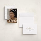 "Beautiful Christmas" - Holiday Cards in Snowflake by Julie Ley - Assembled