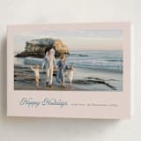 "Scripted Holiday" - Holiday Cards in Wintermint by Mansi Verma - Folded Card