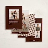 "Vintage Tilted" - Holiday Cards in Mulled Wine by Juliana Zimmermann - Back of Card Options