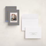 "Cozy Gingham" - Holiday Cards in Blueberry by Beth Vassalo - Assembled