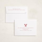 "Ribbon Framed" - Holiday Cards in Snow by Iveta Angelova - FREE Recipient Addressing