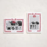 "Ribbon Framed" - Holiday Cards in Snow by Iveta Angelova - Photo Orientation Options