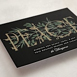 "Entwined Peace" - Holiday Cards in Coal by Robert and Stella - Detail