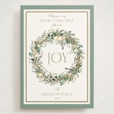 "Peace, love & hope" - Holiday Cards in Wintermint by Susan Moyal - Front