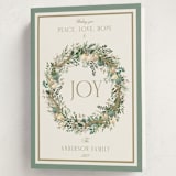 "Peace, love & hope" - Holiday Cards in Wintermint by Susan Moyal - Folded Card