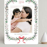 "Festive Vine" - Holiday Cards in Crimson by Susan Moyal - Front