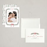 "Festive Vine" - Holiday Cards in Crimson by Susan Moyal - Assembled